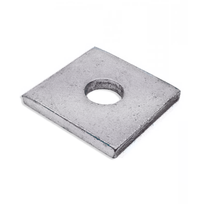 Square washers are used to connect metal framing channel.