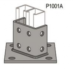 Post Bases are used to connect strut channels to structures, hardware and other channels.