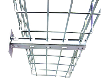 The wall bracket is a cable tray cantilever bracket from Qinkai Manufacturing.
This heavy-duty bracket is one part of wall mounting system of wire mesh cable tray.

Compared with L-shaped wall bracket, cantilever bracket is often used for the tray over 300mm to provide a firm supporting.

Different surface finishing is also optional to match with cable tray.