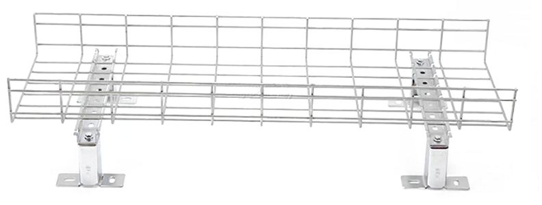 Berlaku untuk: Lantai atau bagian atas kabinet, ketinggian dapat disesuaikan Cocok untuk: Baki kabel wire mesh dari 100 mm hingga 600 mm, tinggi braket 120 mm atau disesuaikan.Termasuk: Barxl, Footx2, satu set baut dan mur Fitur: Rapi dan mudah, bantalan bagus