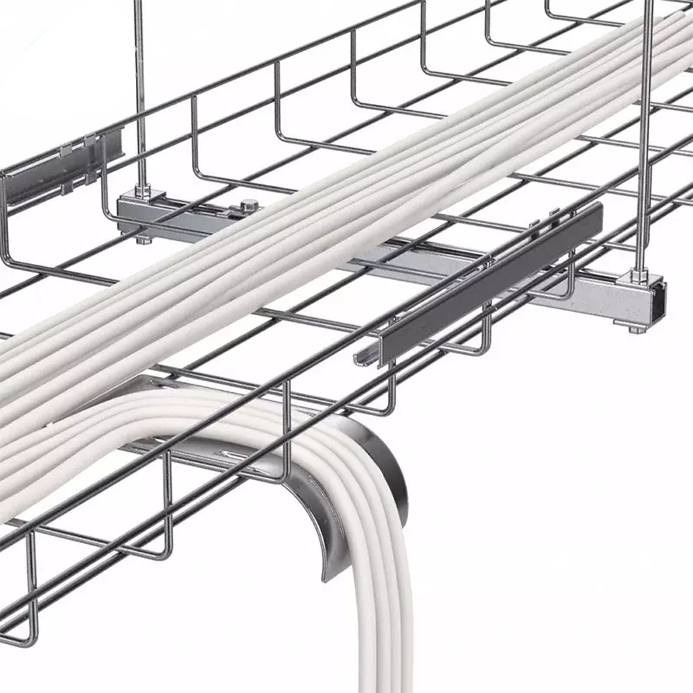 wire basket cable tray and cable tray accessories are widely used in many industries, such as data center, energy industry, food production line etc.